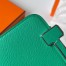 Hermes Geta Handmade Bag In Menthe Chevre Mysore Leather 