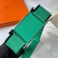 Hermes Geta Handmade Bag In Menthe Chevre Mysore Leather 
