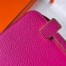 Hermes Geta Handmade Bag In Rose Purple Chevre Mysore Leather 
