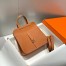 Hermes Halzan 25 Bag in Gold Clemence Leather