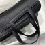 Hermes Halzan 25 Bag in Black Clemence Leather