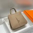 Hermes Halzan 25 Bag in Taupe Clemence Leather