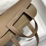 Hermes Halzan 25 Bag in Taupe Clemence Leather