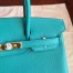 Hermes Malachite Birkin 25cm Epsom Handmade Bag