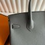 Hermes Birkin 25 Retourne Handmade Bag in Gris Meyer Epsom Calfskin