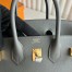 Hermes Birkin 25 Retourne Handmade Bag in Gris Meyer Epsom Calfskin