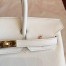 Hermes White Birkin 25cm Epsom Handmade Bag