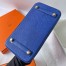 Hermes Birkin 25 Retourne Handmade Bag In Blue Zellige Ostrich Leather