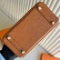 Hermes Birkin 25 Retourne Handmade Bag in Gold Ostrich Leather