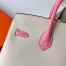 Hermes HSS Birkin 25 Sellier Bag in Craie and Rose Confetti Epsom Calfskin 