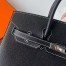 Hermes Birkin 25 Sellier Handmade Bag In Noir Epsom Calfskin 