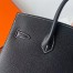 Hermes Birkin 25 Sellier Handmade Bag In Noir Epsom Calfskin 