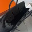 Hermes Birkin 25 Sellier Handmade Bag In Noir Epsom Calfskin 