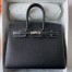Hermes Birkin 25 Sellier Handmade Bag In Noir Epsom Calfskin 