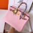 Hermes Pink Birkin 25cm Swift Handmade Bag