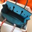 Hermes Blue Jean Birkin 30cm Clemence Handmade Bag