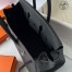 Hermes Birkin 35 Retourne Handmade Bag in Black Clemence Leather 