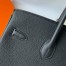 Hermes Birkin 35 Retourne Handmade Bag in Black Clemence Leather 
