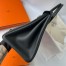 Hermes Birkin 35 Retourne Handmade Bag in Black Clemence Leather 