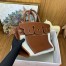 Hermes Birkin à l’envers 35 Bag in Gold Clemence Leather and Canvas