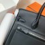 Hermes Birkin Rock 25 Handmade Bag in Black Volupto Leather