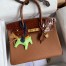 Hermes Touch Birkin 30 Bag In Gold Clemence and Shiny Niloticus Crocodile Skin 