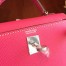 Hermes Rose Tyrien Epsom Kelly Mini II Handmade Bag