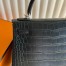 Hermes Kelly 25 Retourne Handmade Bag in Black Alligator Leather