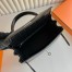 Hermes Kelly 25 Retourne Handmade Bag in Black Alligator Leather