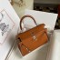 Hermes Kelly Sellier 25 Handmade Bag in Caramel Box Calfskin
