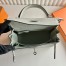 Hermes Kelly Retourne 25 Handmade Bag in Gris Neve Clemence Leather