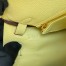 Hermes Kelly Retourne 25 Handmade Bag in Jaune Poussin Clemence Leather