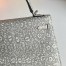 Hermes Kelly Sellier 25 Handmade Bag in Natural Lizard Skin