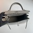 Hermes Kelly Sellier 25 Handmade Bag in Natural Lizard Skin