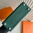 Hermes Kelly Sellier 25 Handmade Bag in Malachite Ostrich Leather