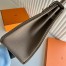 Hermes Kelly Retourne 35 Handmade Bag in Taupe Clemence Leather