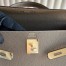 Hermes Kelly Retourne 35 Handmade Bag in Taupe Clemence Leather