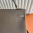 Hermes Kelly Retourne 35 Handmade Bag in Taupe Clemence Leather