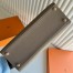 Hermes Kelly Retourne 35 Handmade Bag in Taupe Clemence Leather