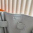 Hermes Kelly Retourne 35 Handmade Bag in White Clemence Leather