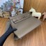 Hermes Kelly 42 Maxi Handmade Bag in Taupe Clemence Leather