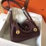 Hermes Bordeaux Lindy 30cm Clemence Handmade Bag