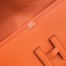 Hermes Orange Epsom Jige Elan 29 Clutch Bag