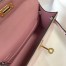 Hermes Kelly Mini II Bag In Rose Dragee Embossed Crocodile Calfskin