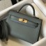 Hermes Kelly Mini II Bag In Vert Amande Epsom Leather