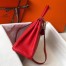 Hermes Red Clemence Kelly 25cm GHW Bag