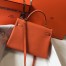 Hermes Orange Clemence Kelly 32cm Retourne Bag