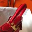 Hermes Red Clemence Kelly 32cm Retourne Bag