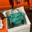 Hermes Kelly Doll Quelle Idole Bag in Vert Verone Swift Calfskin