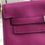 Hermes Rose Purple Swift Kelly Danse Bag